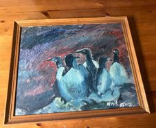 painting oil on board