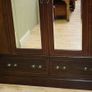 Edwardian Inlaid Mahogany Double Wardrobe Image 4