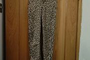 Leopard print jeans