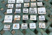 20 Enamel post box collection days and times
