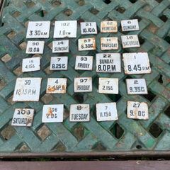 20 Enamel post box collection days and times