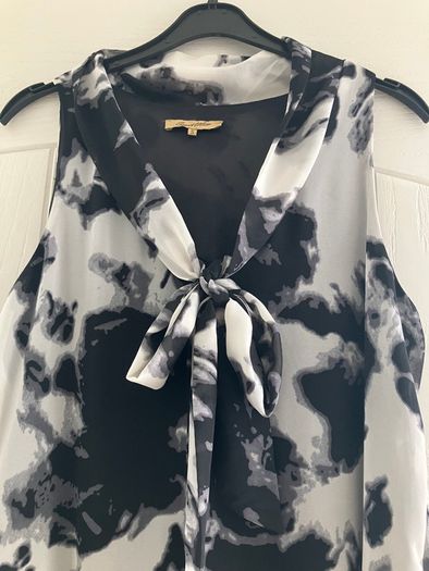 Ladies Chiffon Sweet Miss A Line Dress with Tie Bow