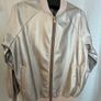 Kyla Light Gold Italian Leatherette Bomber Jacket Image 4
