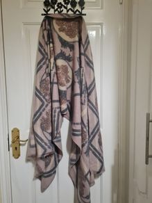 Cashmere cotton large scarf