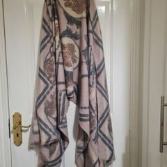 Cashmere cotton large scarf