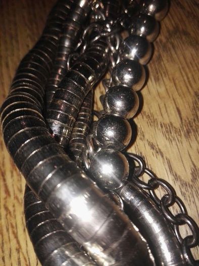 Metallic Grey Necklace