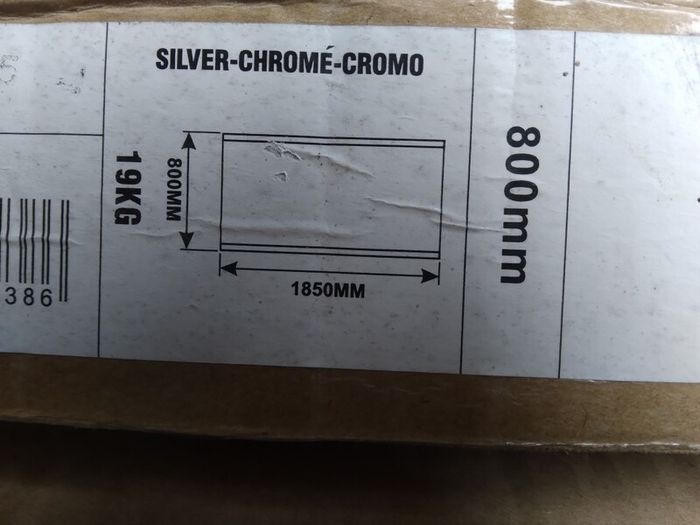 Chrome Shower Panel/Screen
