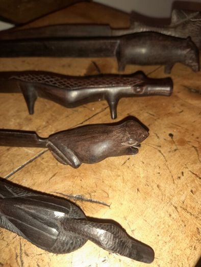 5 Hand Carved Letter Openers