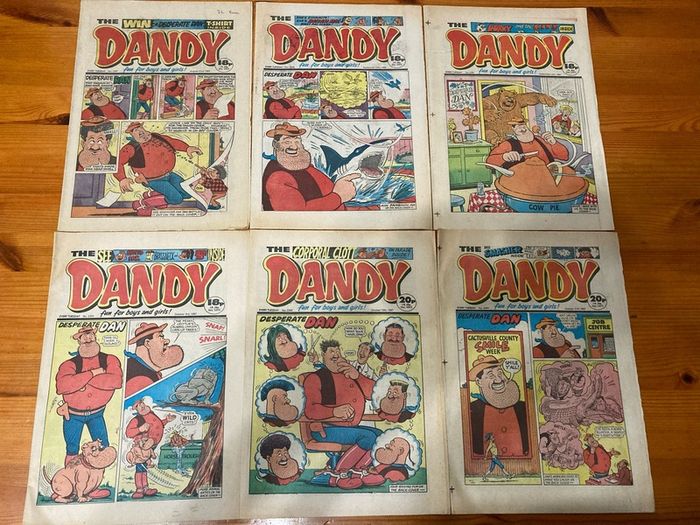 Comics: 'The Dandy' 1983,1985,1986 and 1987 (38 comics)
