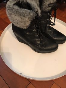 ladies leather Carl Scarpa boots size 5