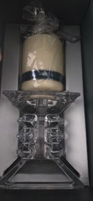 Newgrange Living candle and crystal holder set
