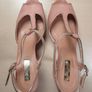 XTI Tentations Ladies high heels stilettos nude Size 40 UK 7 open peep toe ankle strap shoes Image 5