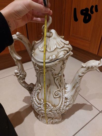 Vintage Capodimonte Pitcher/Jug and teapot