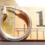 Vintage 18ct Gold Plated Hoops Earrings 1,87g Image 7