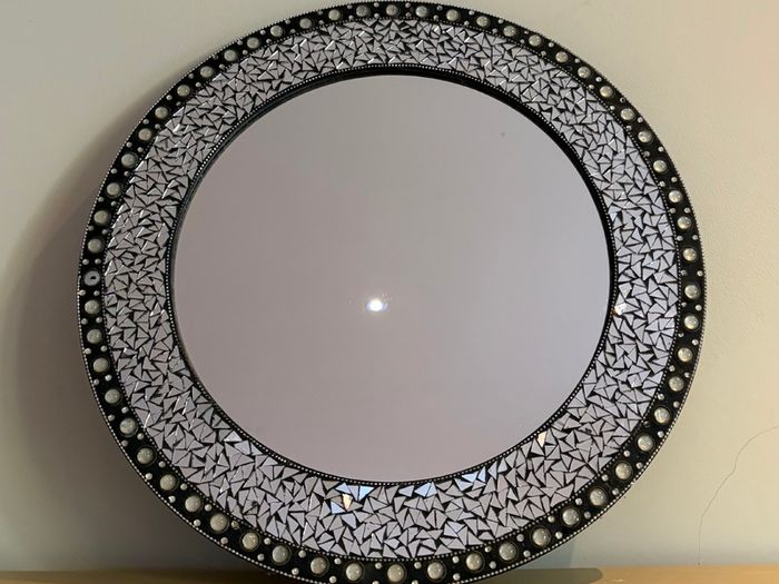 Round Mosaic Wall Mirror
