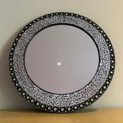 Round Mosaic Wall Mirror
