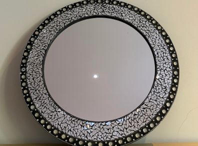 Round Mosaic Wall Mirror