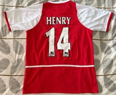 Vintage Arsenal 2004-05 Home Shirt Henry 14 L