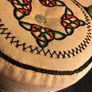 Handmade Fabric Ottoman with Celtic Elements Image 4