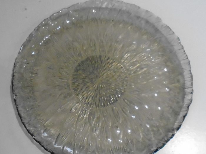 Arcoroc Smoked Glass Sunflower Plate
