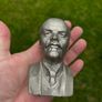 Bust of V.I. Vintage Lenin Sculptor by  Murzin Casting in Silumin c1980 Image 5