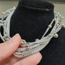 Silver Multi-Strand Statement Necklace Image 4
