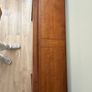 Solid wood walnut finish bow-front Console/ Hall Table Image 3