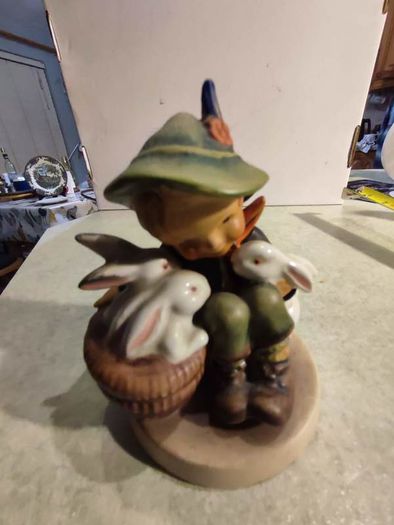 Rare find  Hummel  Stamped Western Germany, "Playmates", Goebel figurine Vintage, 4 inches high, Vintage antique collectible