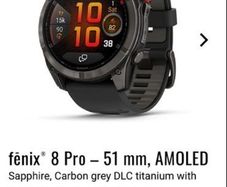 Garmin Fenix 8 PRO - 51mm Sapphire / Titanium