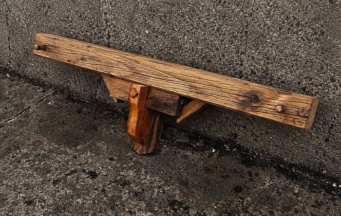 NEW Rustic Stove Mantle / Floating Shelf