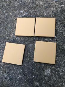 2sqm Ochre yellow matt tiles from Tilestyle