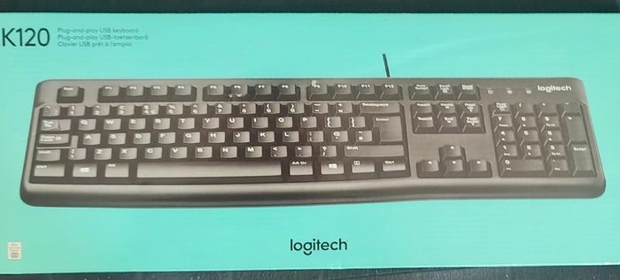 QUICK SALE (Brand New): Logitech K120 USB Corded Keyboard - Collection D13