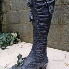 Vintage Witches Boot Umbrella Stand