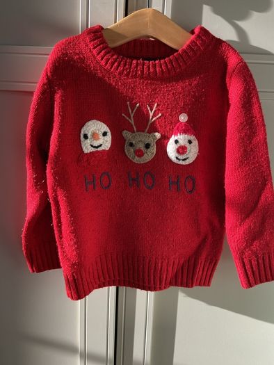 Next Ho Ho Ho christmas jumper 2-3 years