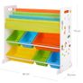 New Wooden Children Book Toy Storage Boxes Organizer - FREE P&P Image 7