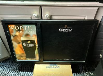 Guinness light up chalk board