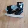 NEW Black Leather Sandals Image 3