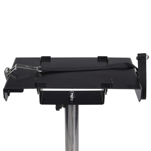 Adjustable Double Motor Pet Hair Dryer Stand Black