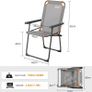 Portal Folding Camping Chair for Adults Set of 2 Mesh Garden Picnic Festival Chair Heavy Duty Foldable Lightweight Hard Armrests High Back Collapsible Beach Fishing Chair Portable Supports 150KG Image 5