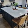 Kitchen units, island and quartz worktops. Image 3