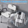 Shower Stool Height Adjustable - Shower Chair for Seniors Pregnant Women Bath Chair for Shower (with Arm and Backrest):AVAILABLE FOR COLLECTION Image 4