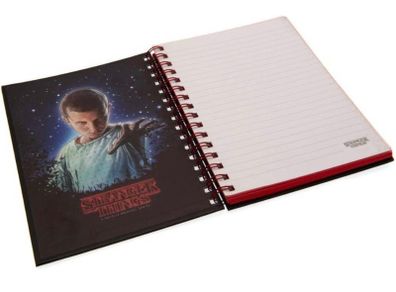 Stranger Things A5 Wiro Notebook with Metallic Cover featuring the Cast of Season 1  (FREE POSTAGE)