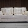 Olympia Cream Fullback Plush Velvet Fabric Sofa Set Image 4