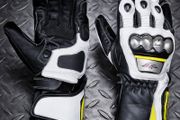 Luxury Genuine Leather Racing Motorcycle Gloves Carbon Knuckle Protective Motorbike Gloves