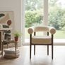 Puffy Dining Chair  Modern Boucle Comfort Image 6