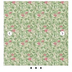 William Morris arbutus wallpaper - olive/pink