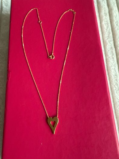 Heart Pave Natuaral Diamonds Necklace