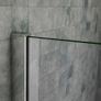 500mm wet room chrome and glass shower panel Image 3