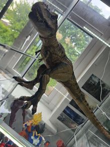 Mattel Jurassic World Jurassic Park Hammond Collection Tyrannosaurus Rex Dinosaur Figure, 24in Long with 14 Movable Joints, Movie Collectible
