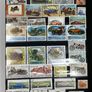 Ace Black 32 page/ 16 leaf Stamp Album with over 900 stamps. Thematic of Animals, Plants, Classic Cars, Space, Trains, Sport & Disney noted. Image 2
